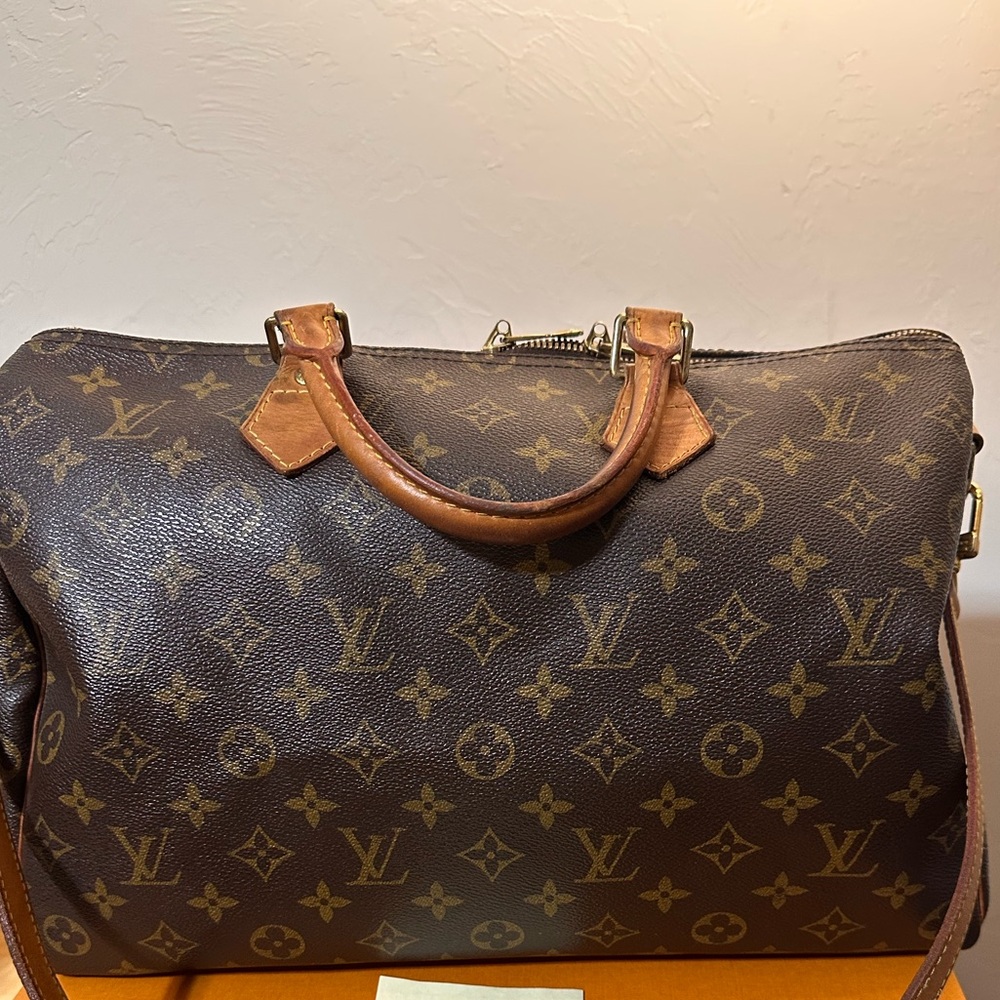 Monogram speedy 35 bandolier